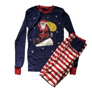 Mini Boden Santa Pajamas